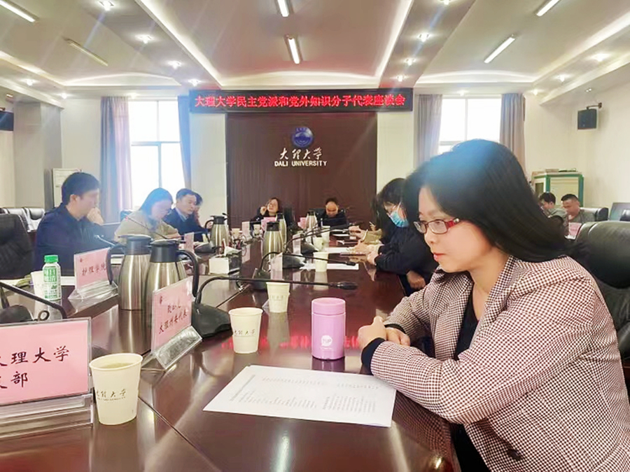 大理大学民主党派和党外知识分子座谈会_副本