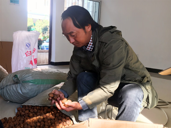 分拣核桃